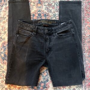 American Eagle Outfitters Men's Black Extreme Flex Slim Jeans